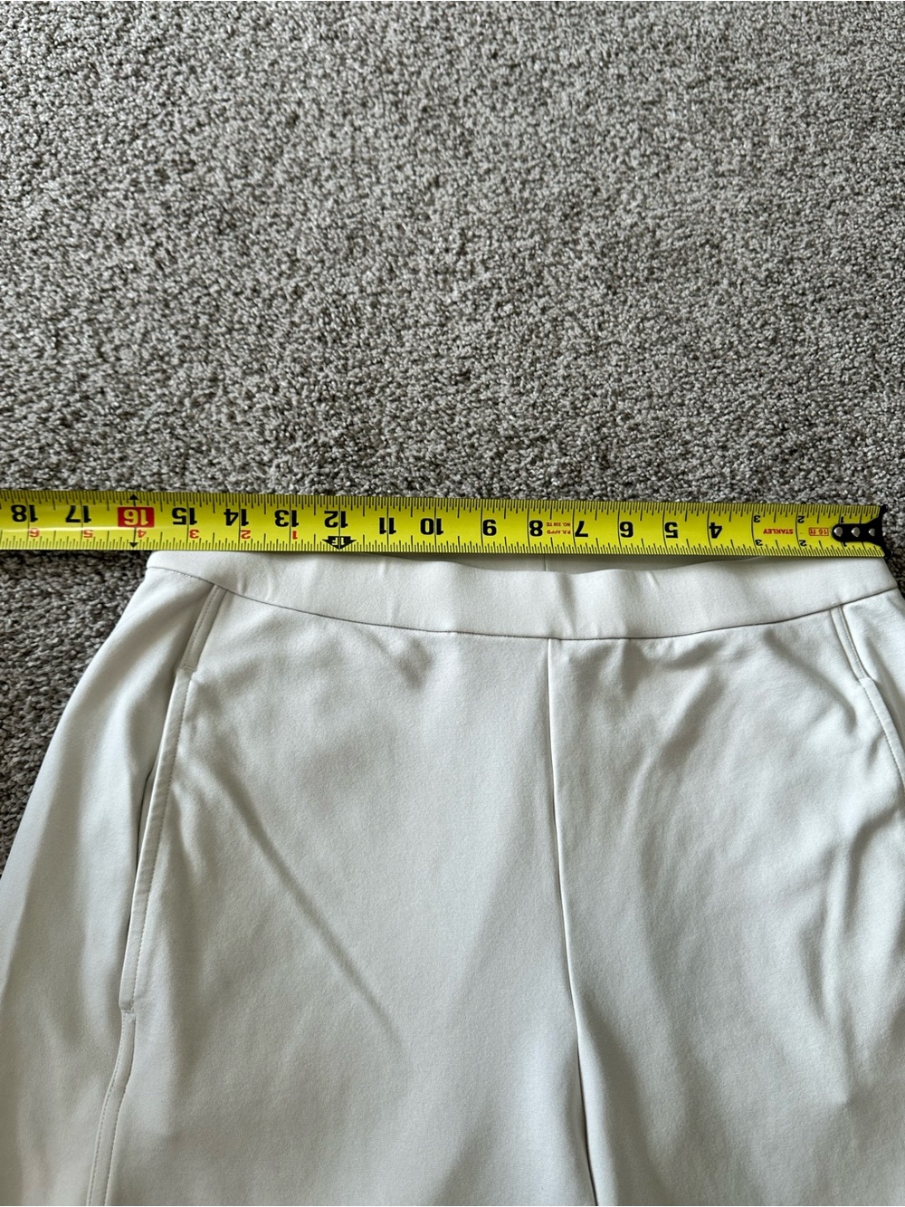 Eileen Fisher Washable Flex Ponte Lantern Pant Size Medium Bone Cream - Picture 9 of 11